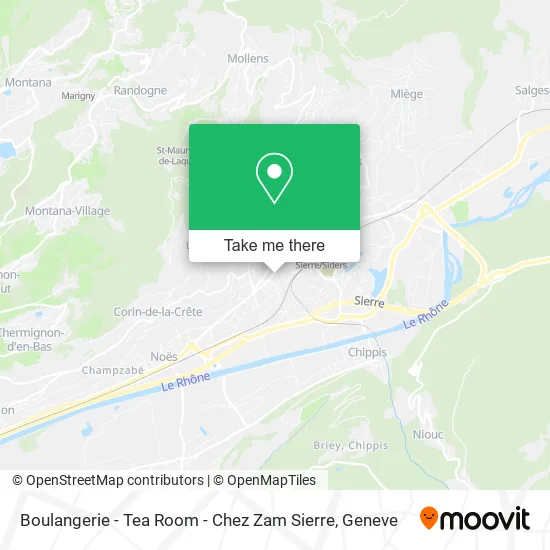 Boulangerie - Tea Room - Chez Zam Sierre map