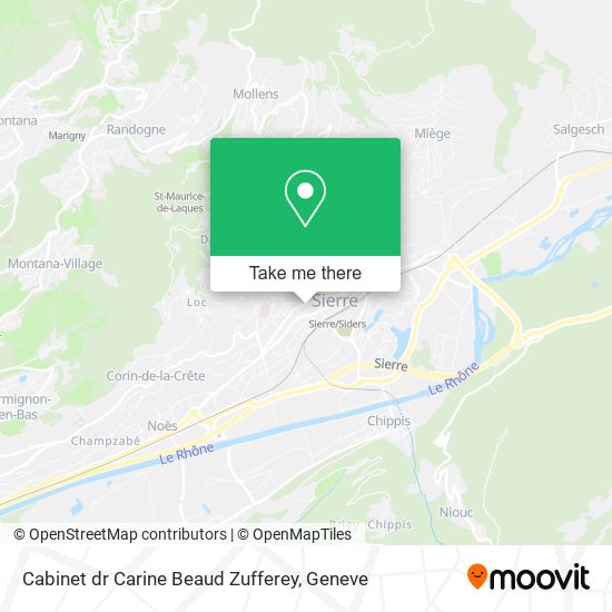 Cabinet dr Carine Beaud Zufferey map