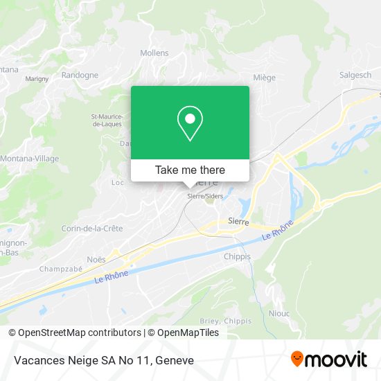 Vacances Neige SA No 11 map