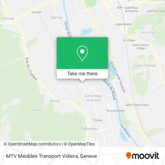 MTV Meubles Transport Videira map