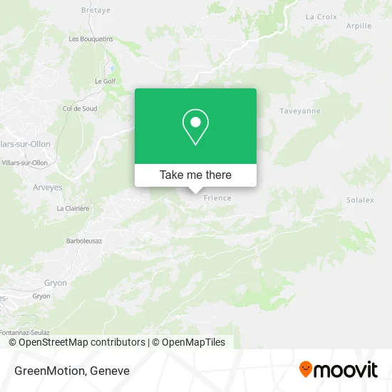 GreenMotion map