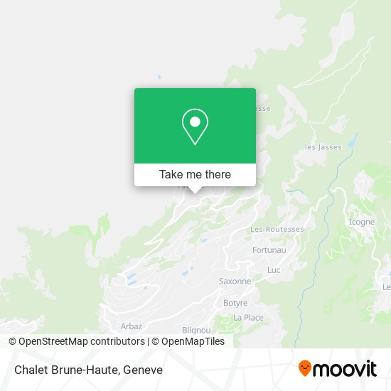 Chalet Brune-Haute map