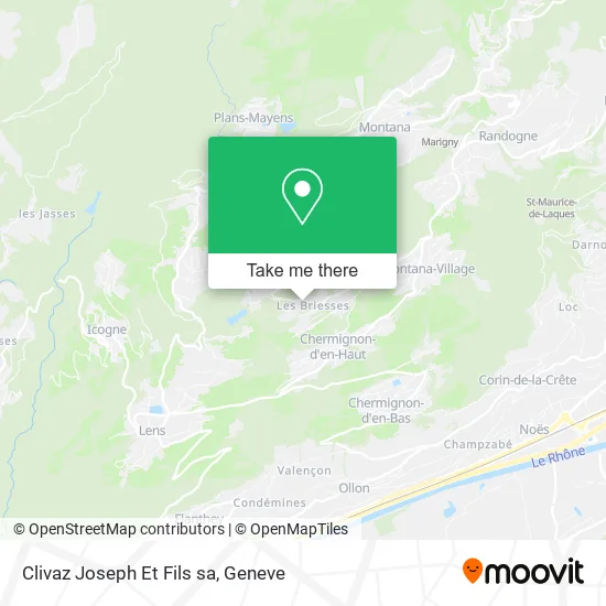 Clivaz Joseph Et Fils sa map