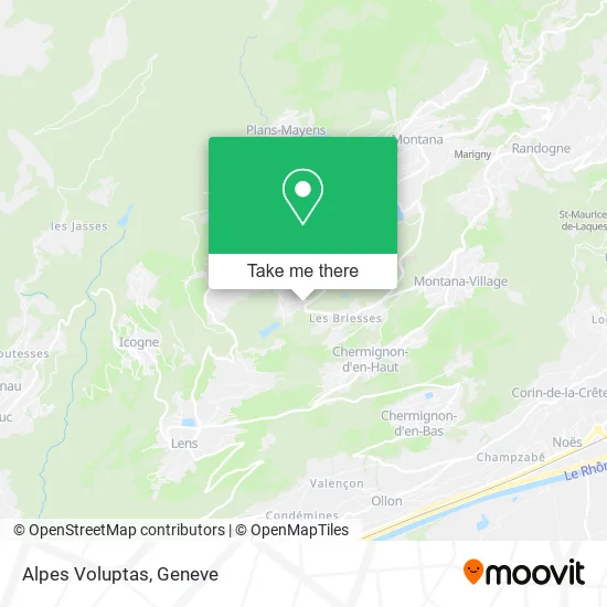Alpes Voluptas map