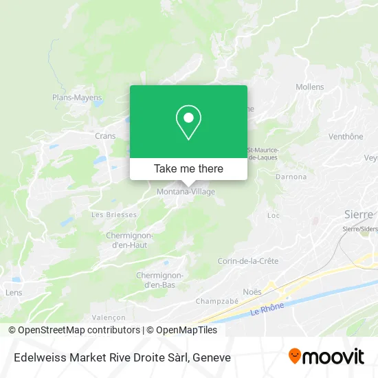 Edelweiss Market Rive Droite Sàrl map