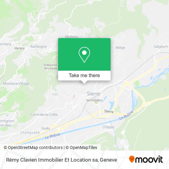 Rémy Clavien Immobilier Et Location sa map