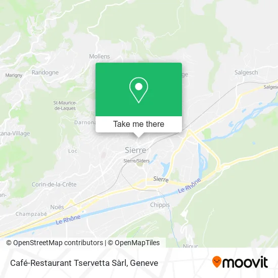 Café-Restaurant Tservetta Sàrl map