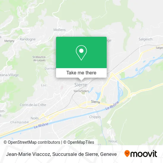 Jean-Marie Viaccoz, Succursale de Sierre map