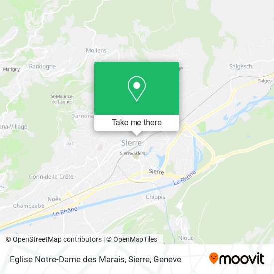 Eglise Notre-Dame des Marais, Sierre map