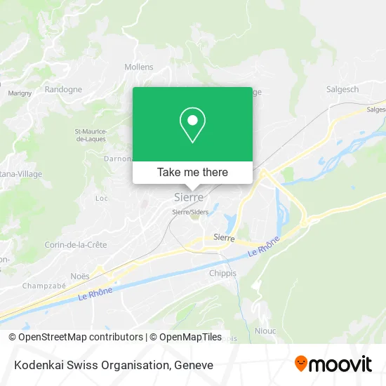 Kodenkai Swiss Organisation map