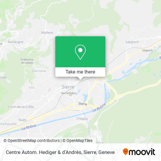 Centre Autom. Hediger & d'Andrès, Sierre map