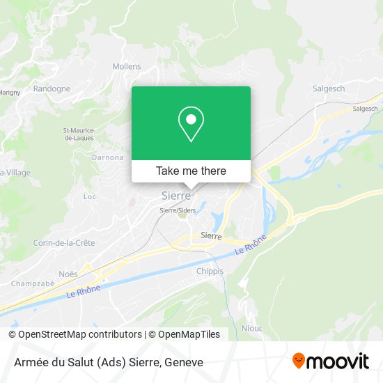 Armée du Salut (Ads) Sierre map