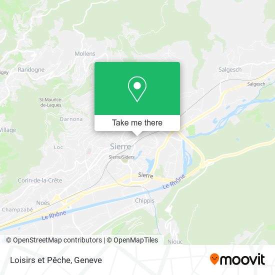 Loisirs et Pêche map