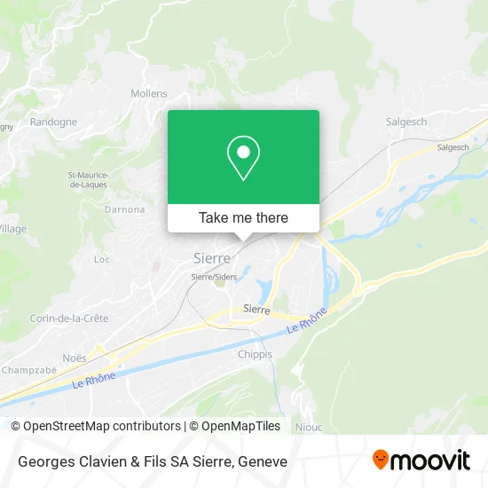 Georges Clavien & Fils SA Sierre map