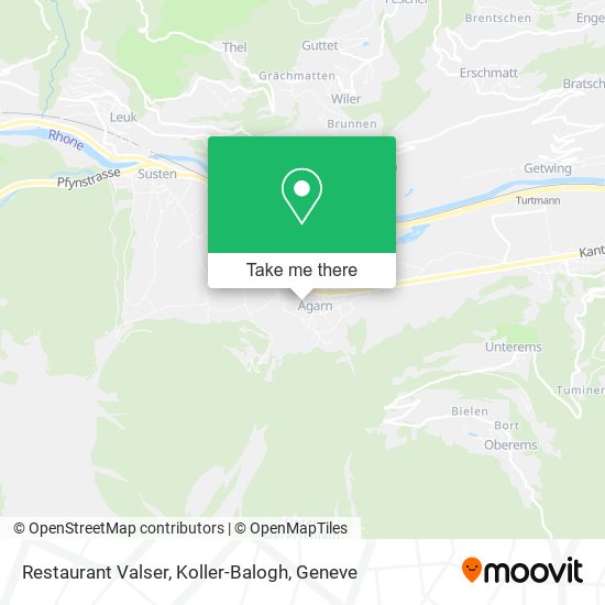 Restaurant Valser, Koller-Balogh map