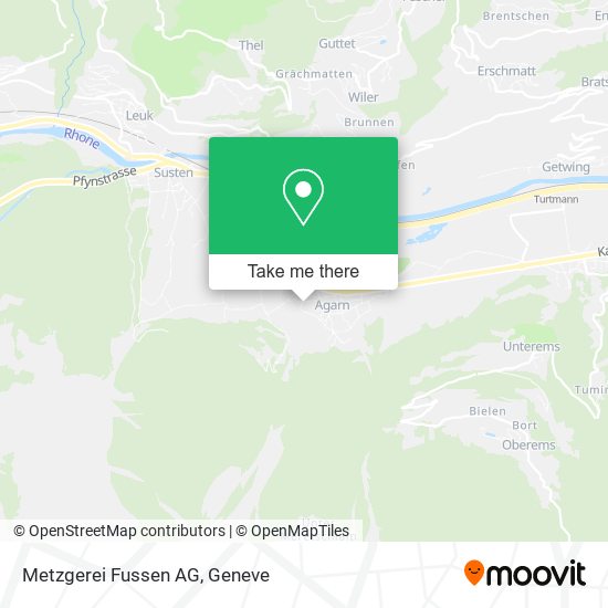 Metzgerei Fussen AG map