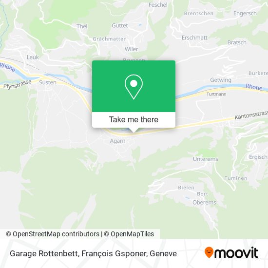 Garage Rottenbett, François Gsponer map