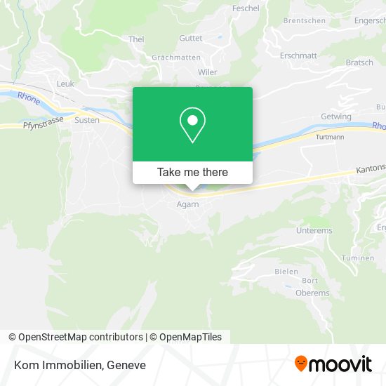 Kom Immobilien map