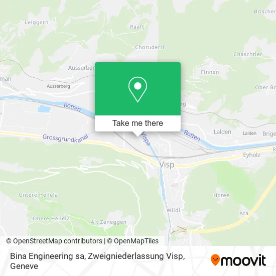 Bina Engineering sa, Zweigniederlassung Visp map