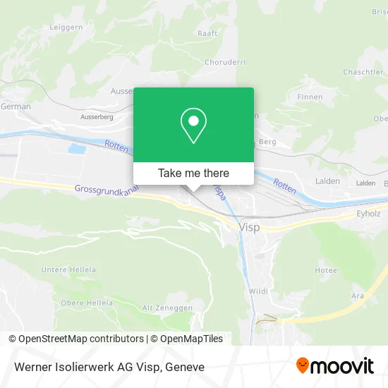 Werner Isolierwerk AG Visp map