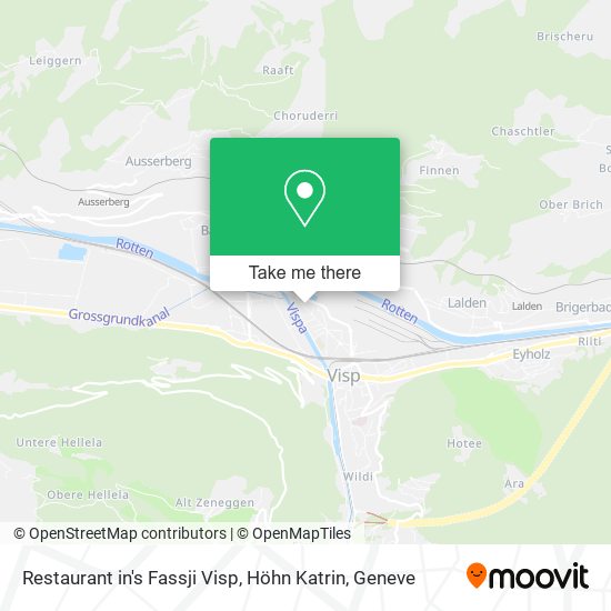 Restaurant in's Fassji Visp, Höhn Katrin map