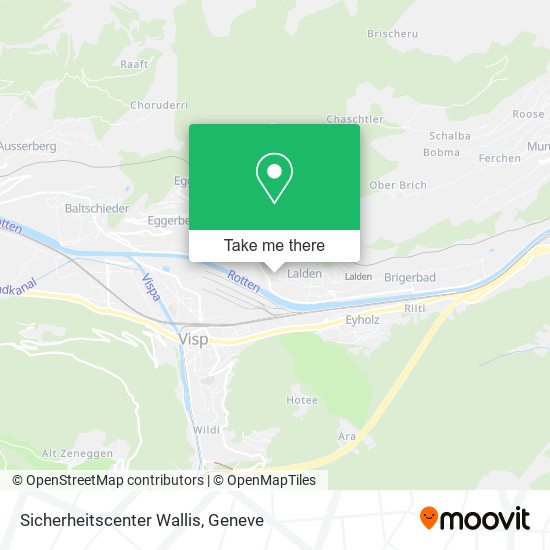 Sicherheitscenter Wallis map