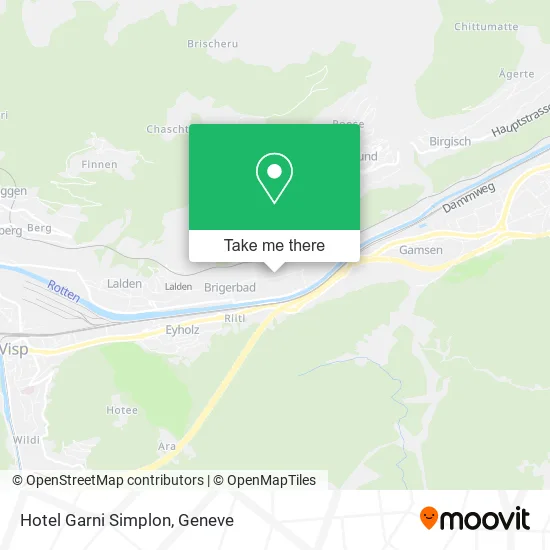 Hotel Garni Simplon map