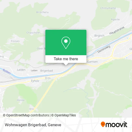Wohnwagen Brigerbad map