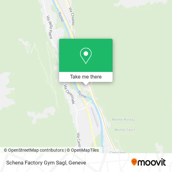 Schena Factory Gym Sagl map