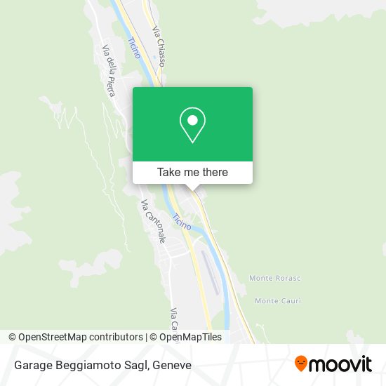 Garage Beggiamoto Sagl map