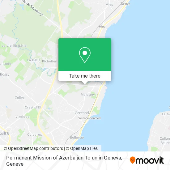 Permanent Mission of Azerbaijan To un in Geneva map