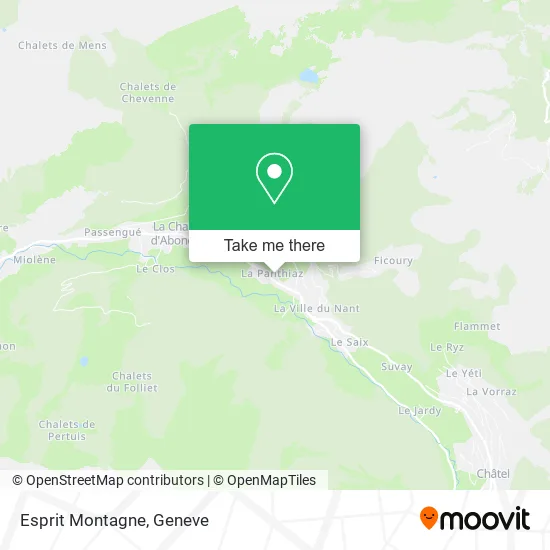 Esprit Montagne map