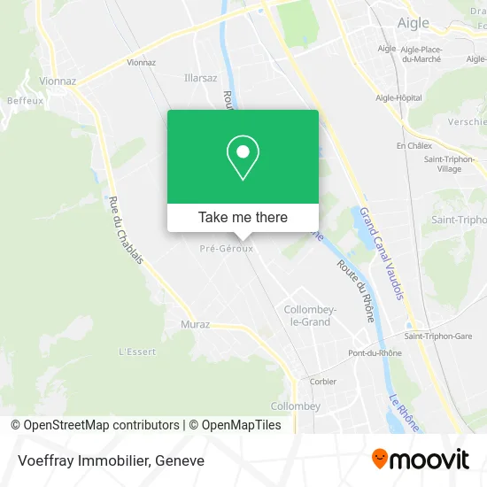 Voeffray Immobilier map