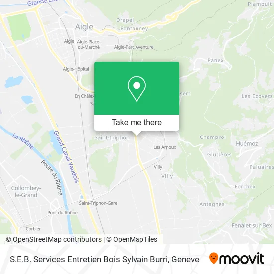 S.E.B. Services Entretien Bois Sylvain Burri map