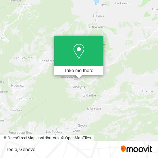 Tesla map