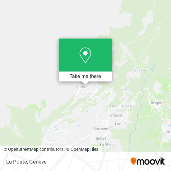 La Poste map