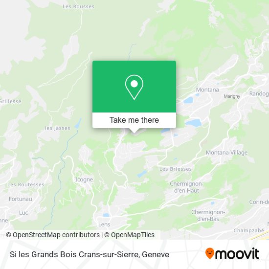 Si les Grands Bois Crans-sur-Sierre map