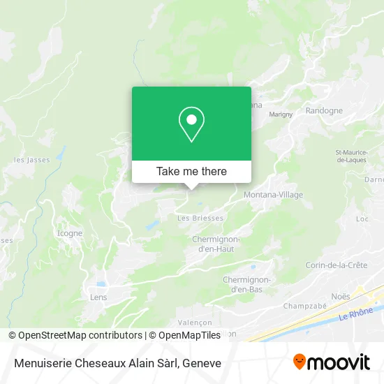 Menuiserie Cheseaux Alain Sàrl map