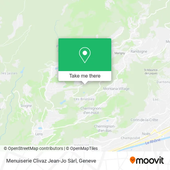Menuiserie Clivaz Jean-Jo Sàrl map