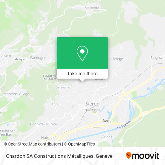 Chardon SA Constructions Métalliques map