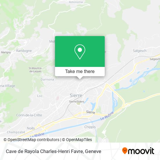Cave de Rayola Charles-Henri Favre map