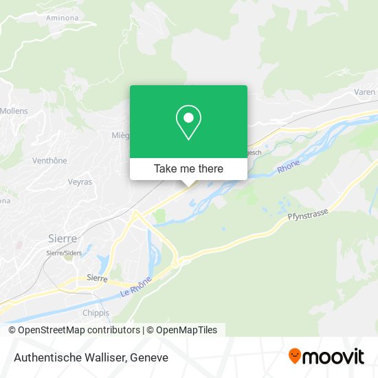 Authentische Walliser map