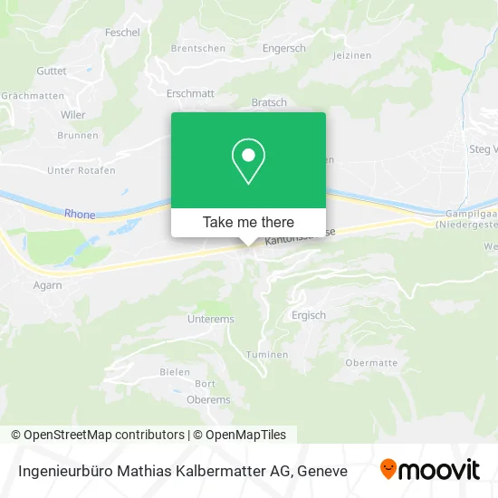 Ingenieurbüro Mathias Kalbermatter AG map