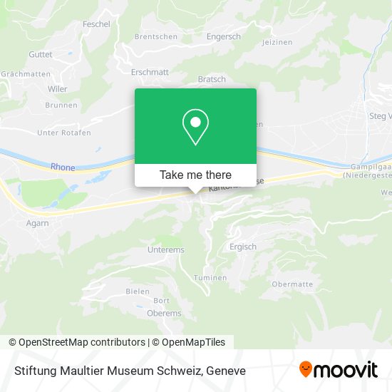 Stiftung Maultier Museum Schweiz map