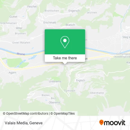 Valais Media map