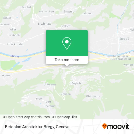 Betaplan Architektur Bregy map