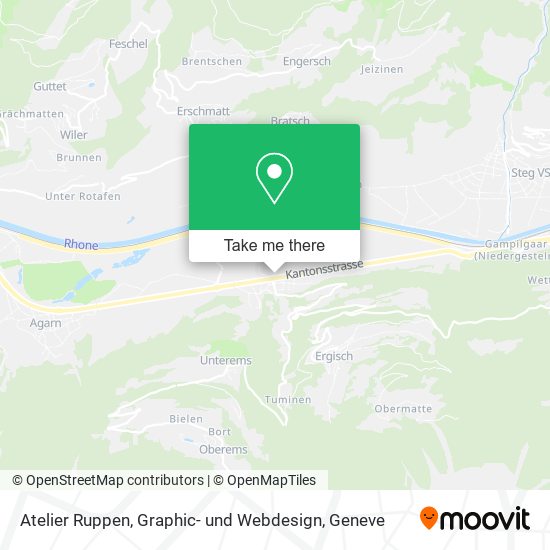 Atelier Ruppen, Graphic- und Webdesign map
