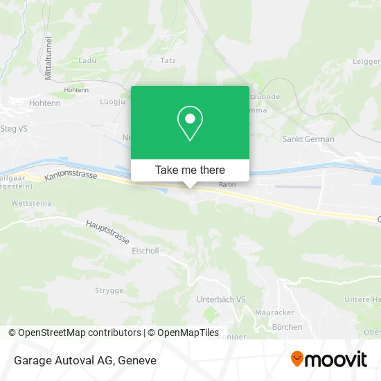 Garage Autoval AG map