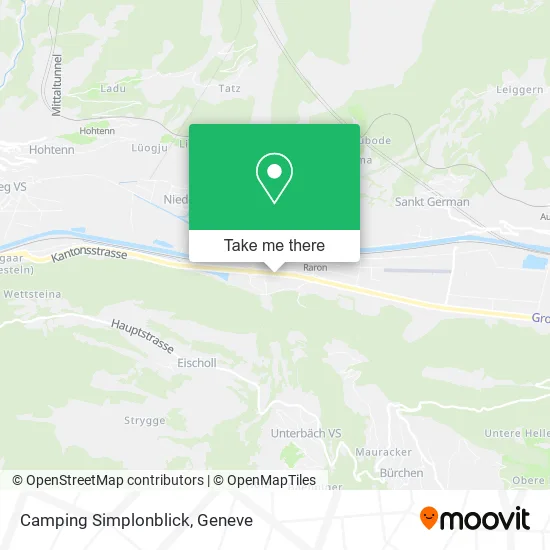 Camping Simplonblick map