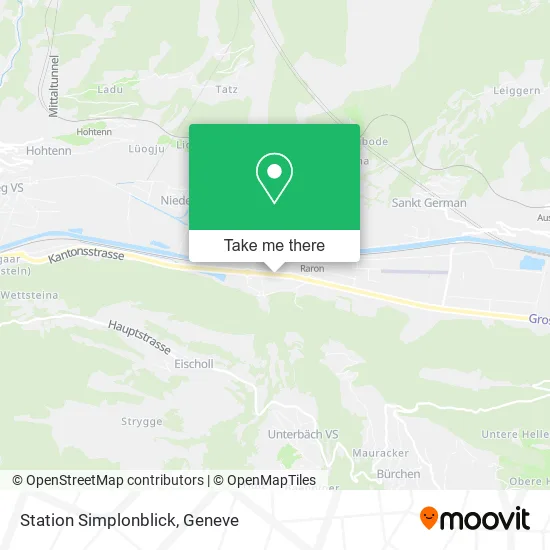 Station Simplonblick map